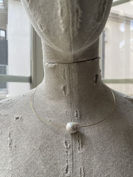 Gargantilla Choker con perla barroca
