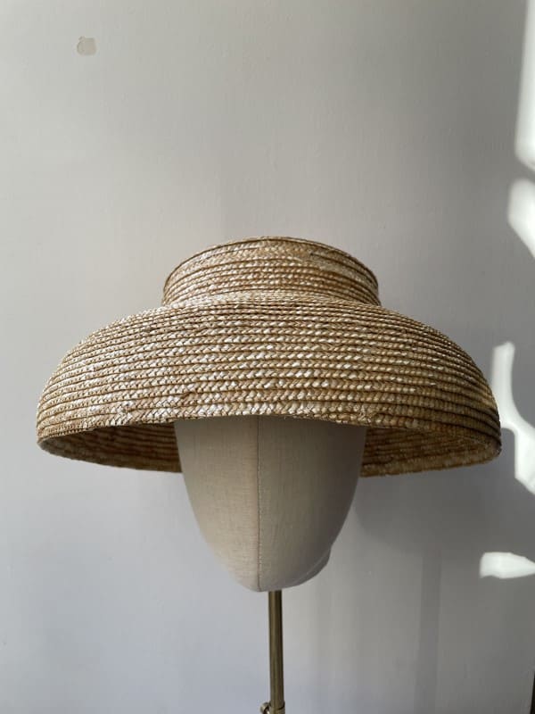 Sombrero de rafia natural ala ancha