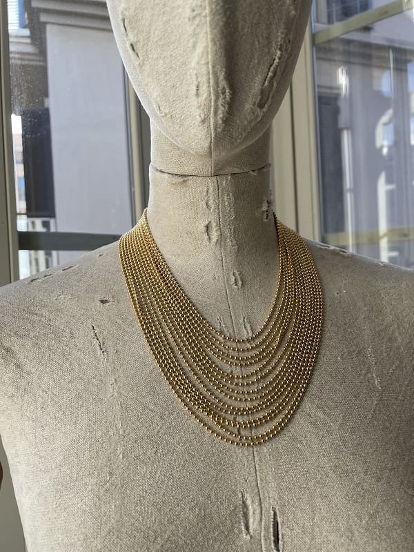 Collar Dorado Multicadena